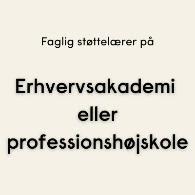 Find alle SPS wokshops for faglige støttelærere tilknyttet erhvervsakademier og professionshøjskoler